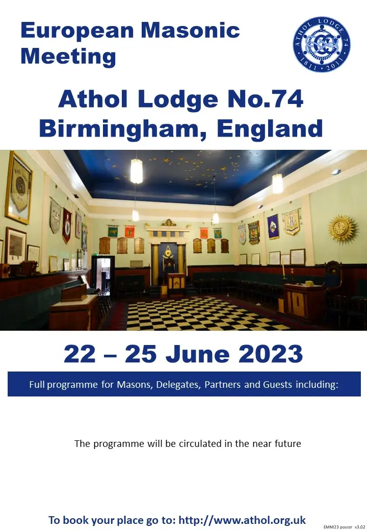 European Masonic Meeting 2023 Birmingham